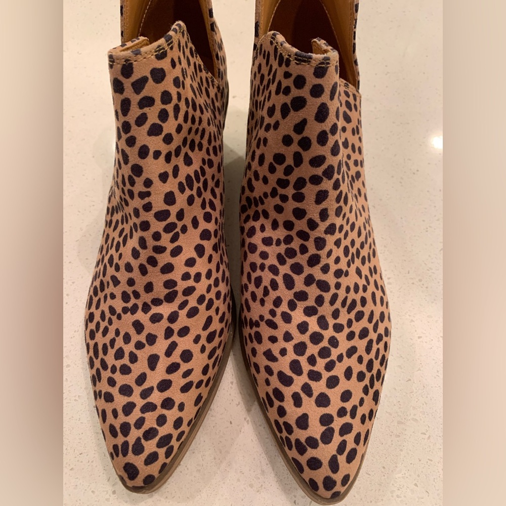 Leopard print boots